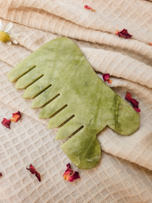 Jade Gua Sha Comb