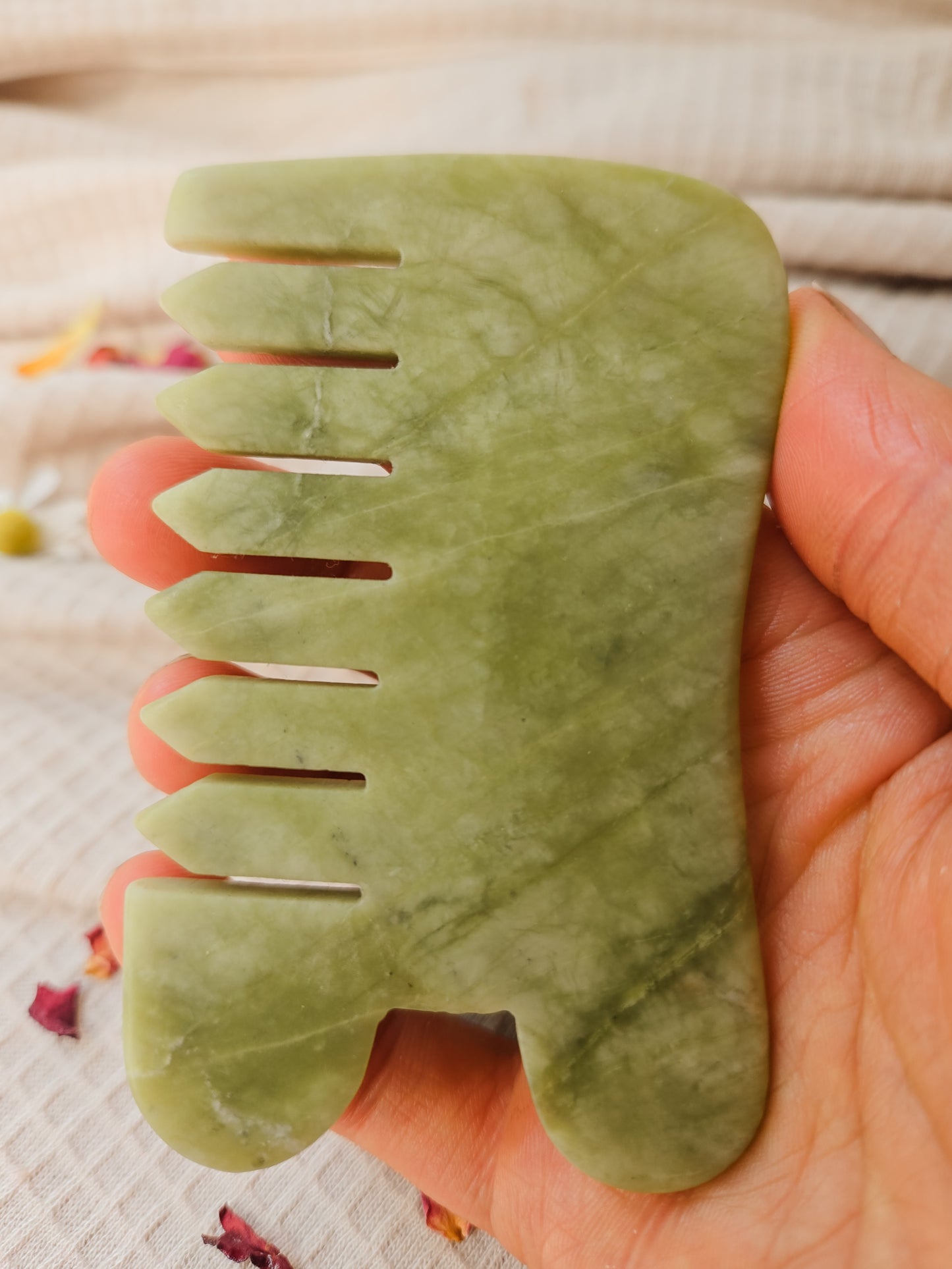 Jade Gua Sha Comb