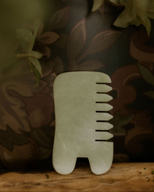 Jade Gua Sha Comb